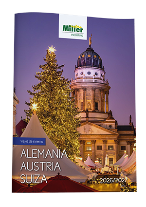 Cover of catalog winter trips (Spanish) 2025/2026: Germany, Austria Switzerland